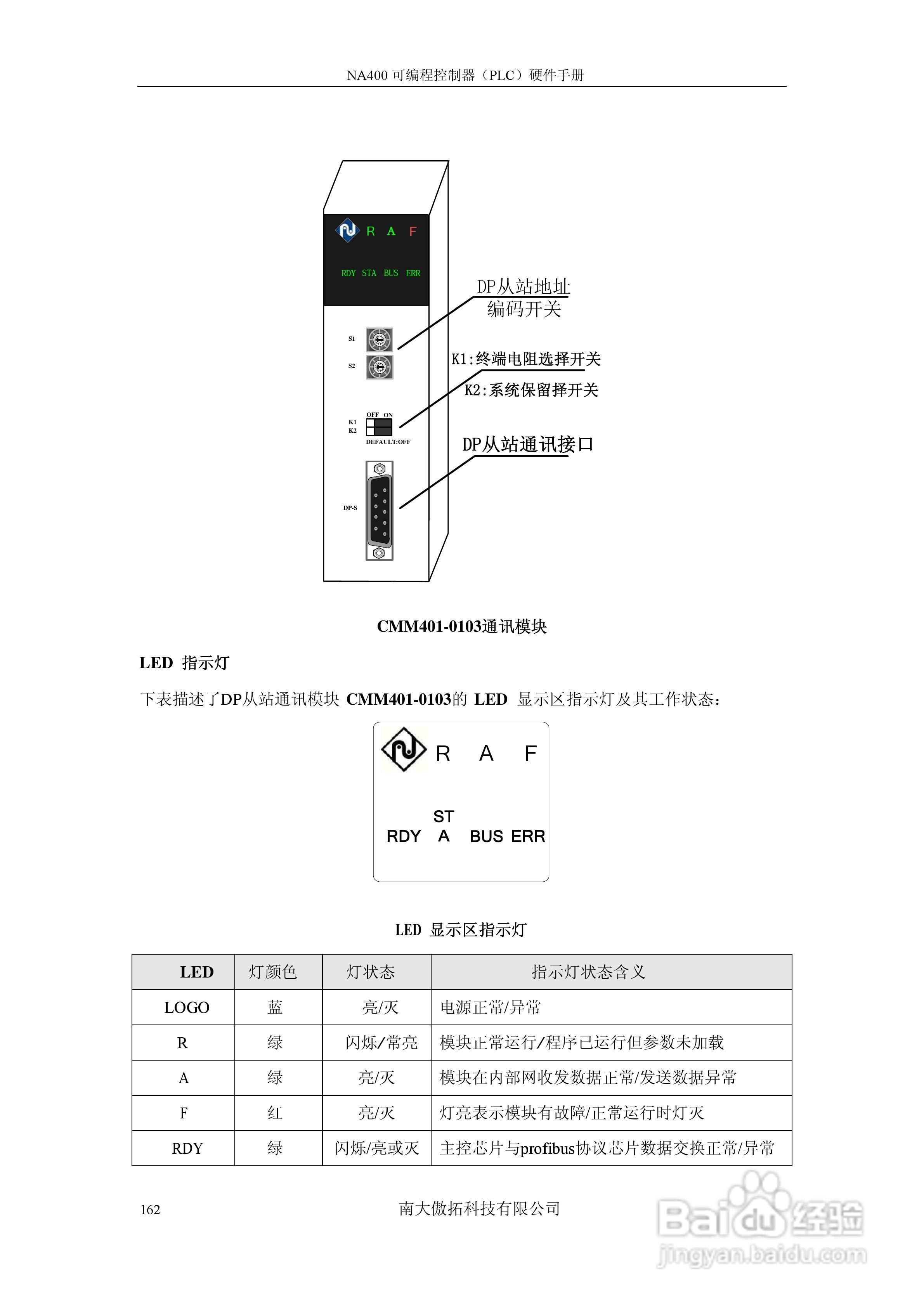 傲拓NA400可编程控制器硬件手册V1.8:[17]