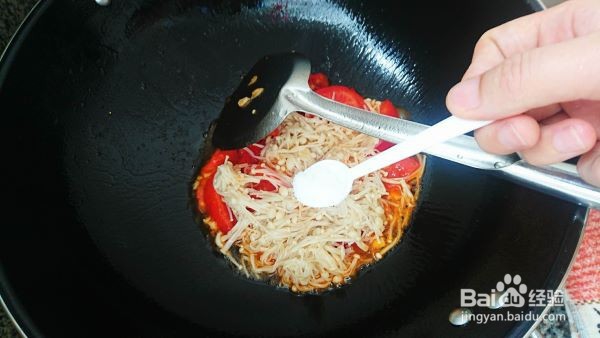 番茄金针菇怎么做