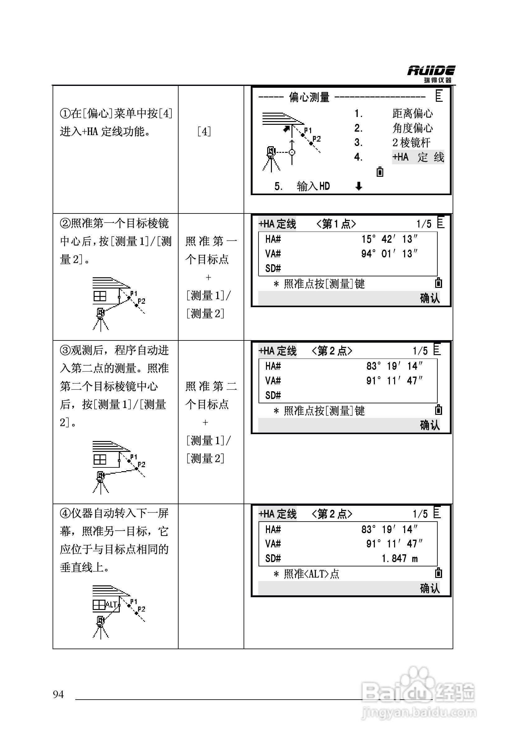 瑞得RTS-862/5R全站仪说明书:[10]