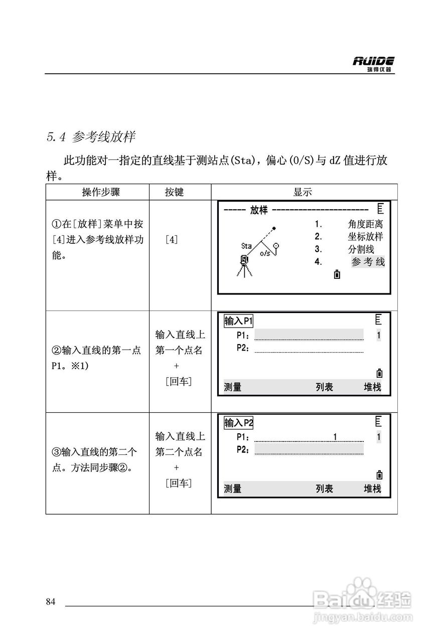 瑞得RTS-862/5R全站仪说明书:[9]