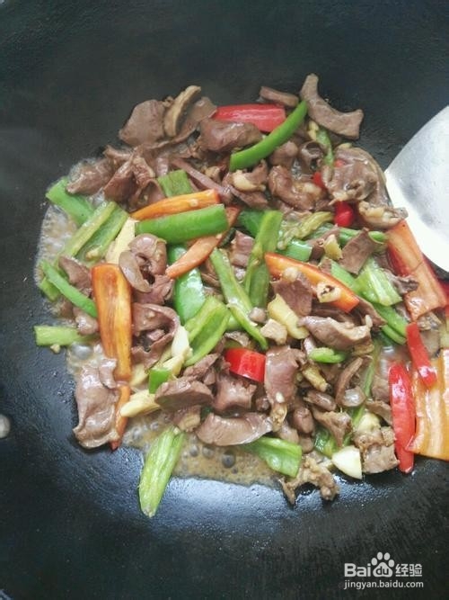 椒香辣炒猪心的做法