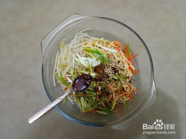 教你做千张拌豆芽