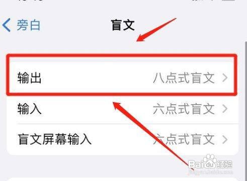 如何输出苹果手机八点式盲文呢