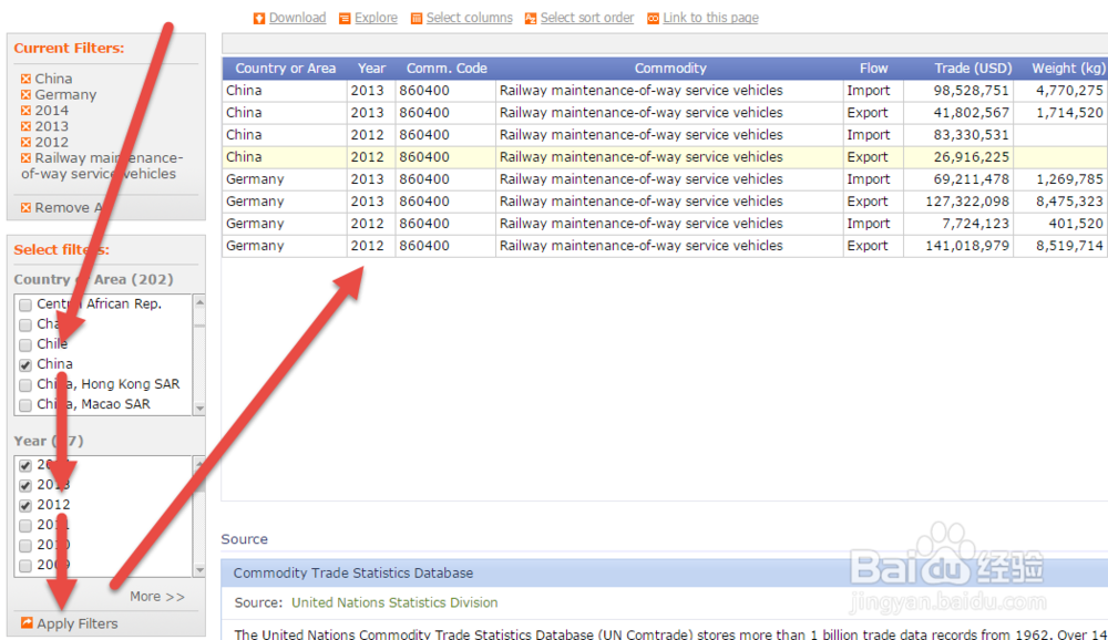 信息采集：从UNdata下载数据