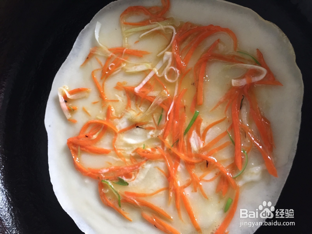 营养早餐~胡萝卜丝鸡蛋饼
