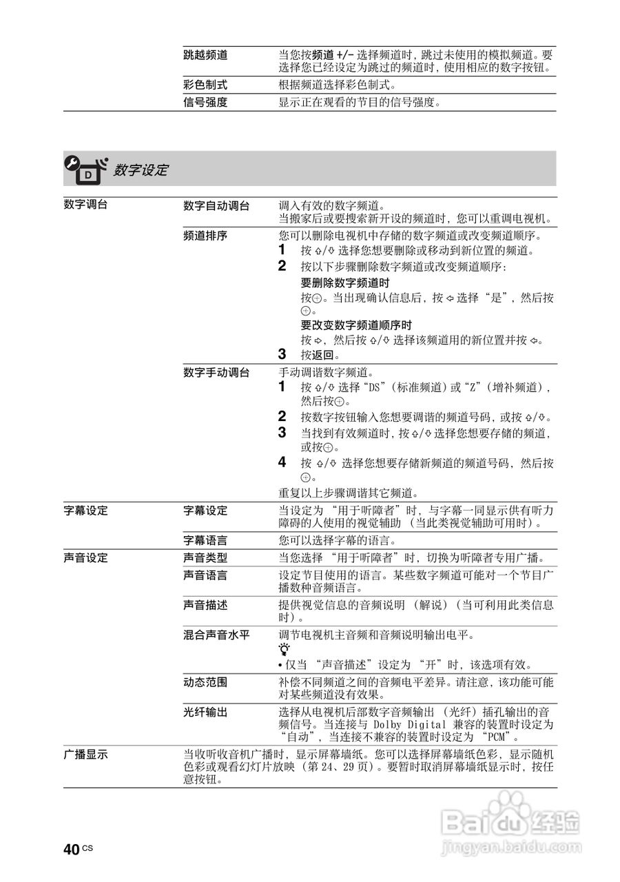 索尼KDL-46Z4500液晶彩电使用说明书:[4]