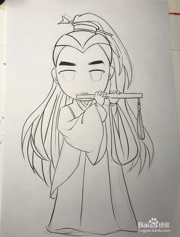 偶像朱一龙怎么画