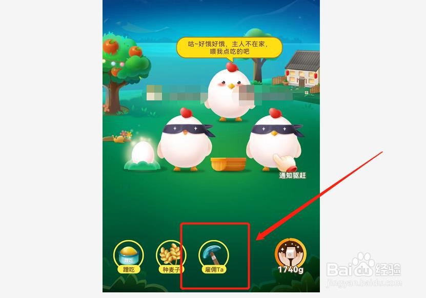 支付宝蚂蚁庄园中如何雇佣小鸡产肥