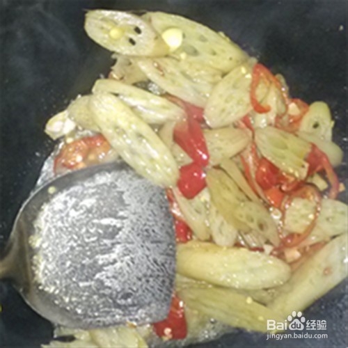 家常菜藕带炒辣椒