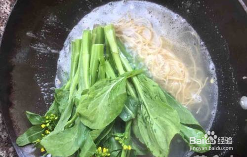 好吃的青菜鸡蛋面