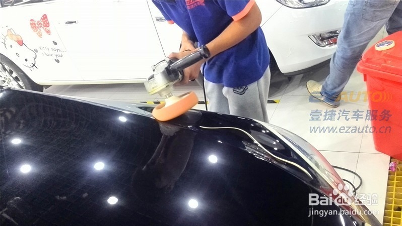 汽车美容 奔驰S400L汽车美容镀晶保养
