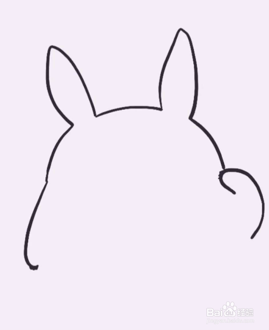 简笔画龙猫怎么画