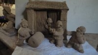 泥塑的 制作过程简介三