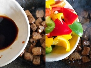 黑椒牛肉粒的做法