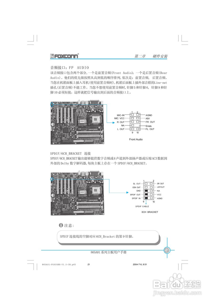 富士康865A01-PE-6LS型主板使用手册:[3]