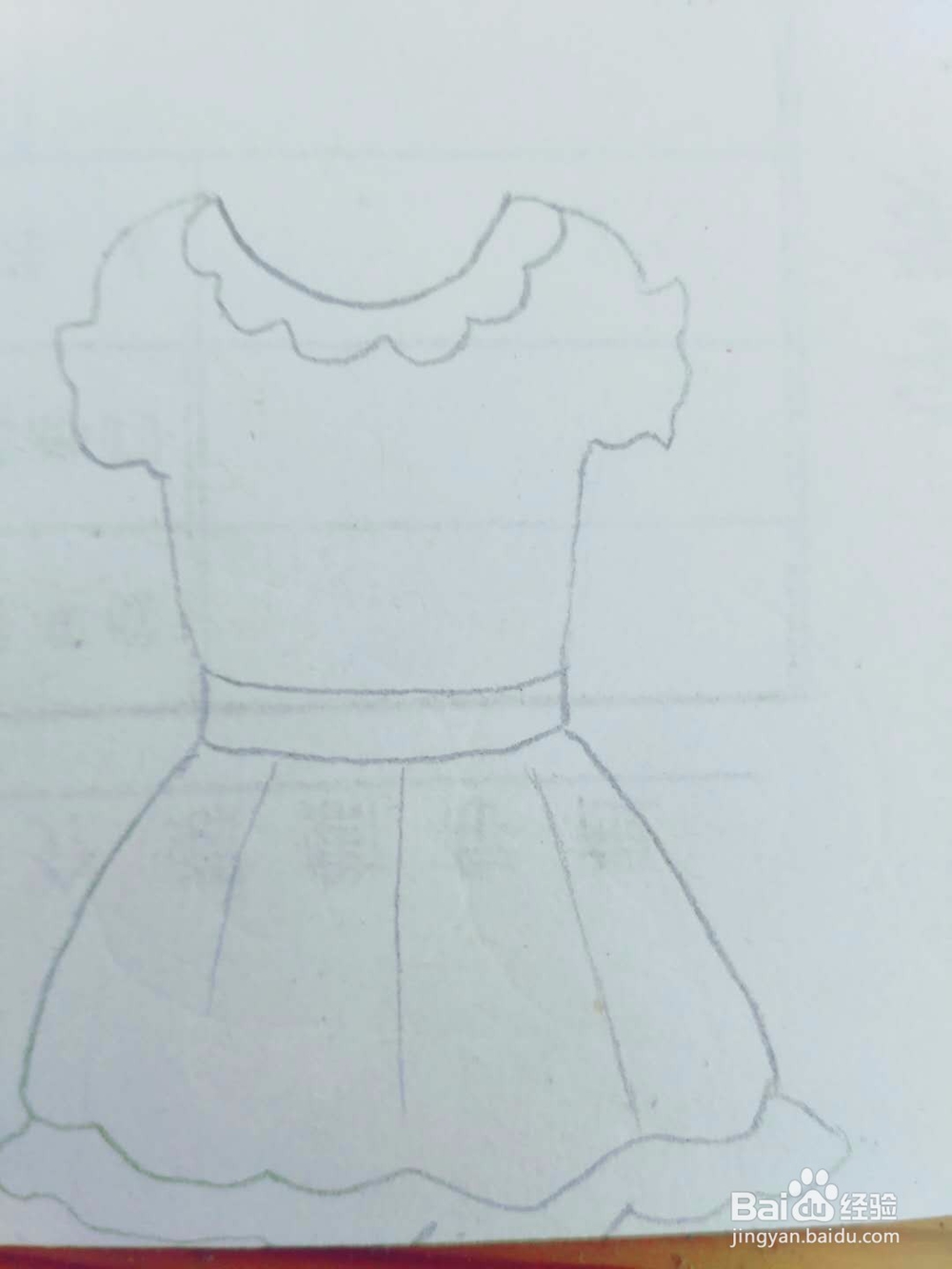 多妈亲子手工简笔画服装连衣裙