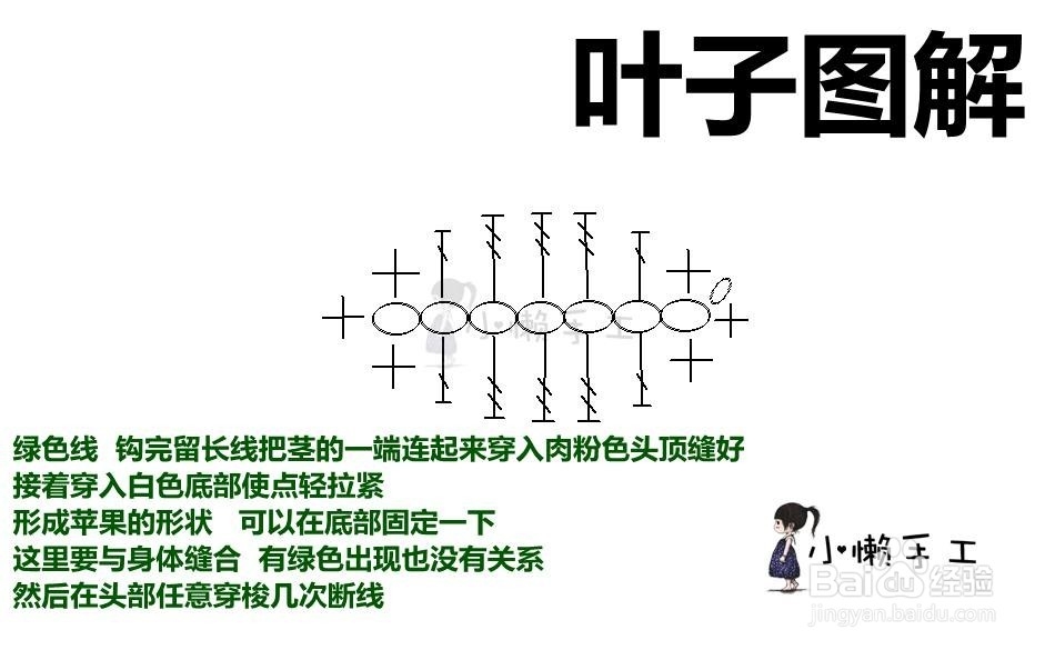 小懒教程--教你钩可爱苹果熊