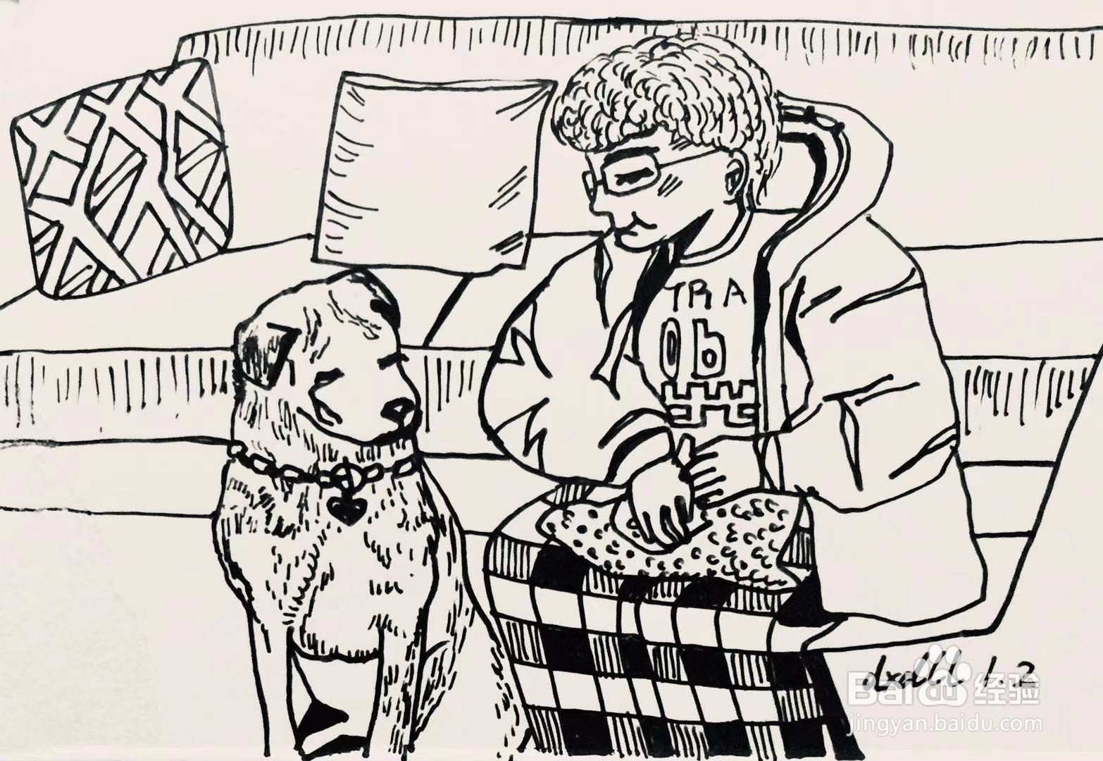 插画教程之缝补玩偶的奶奶