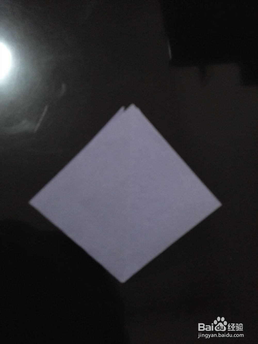 粘贴式四棱锥的折法