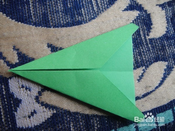 儿童简易折纸--第四种种飞机折法