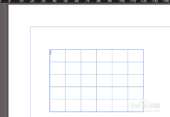 在ID2017中怎么插入表格