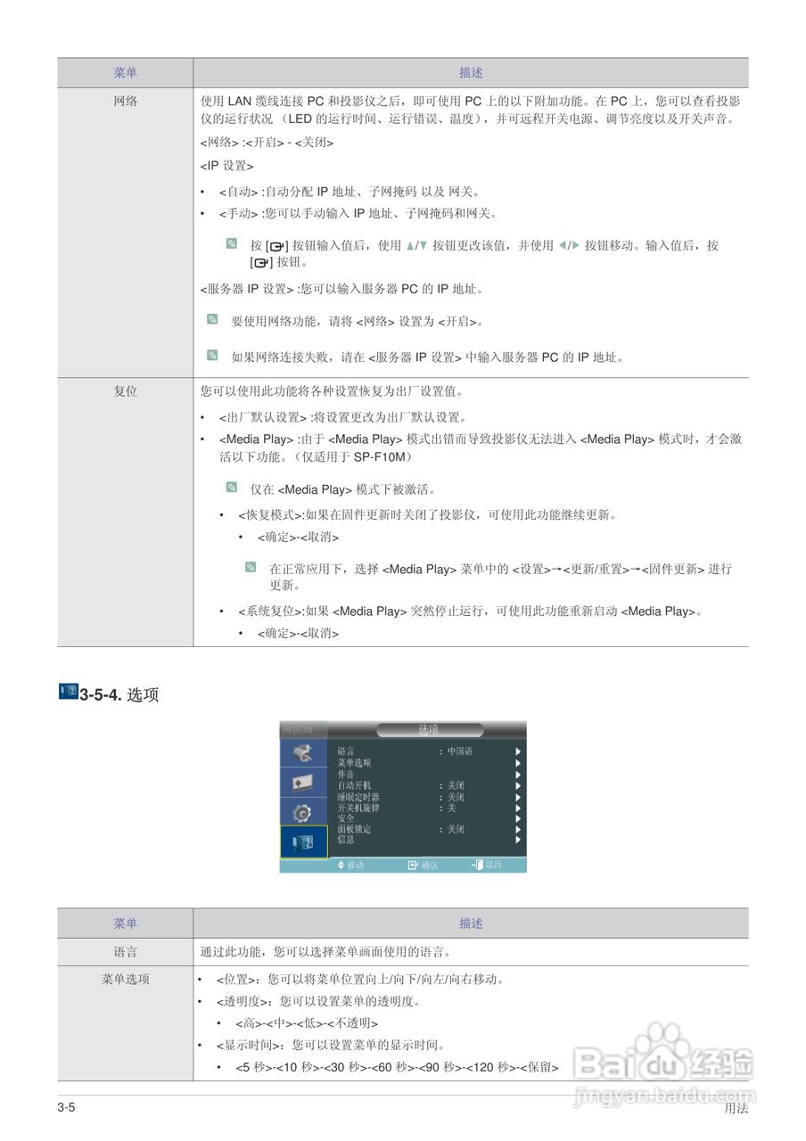 三星SP-F10投影机使用说明书:[5]