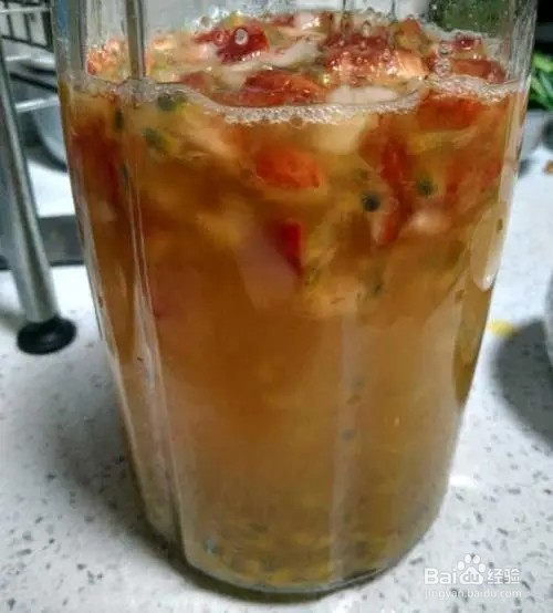 草莓百香果汁