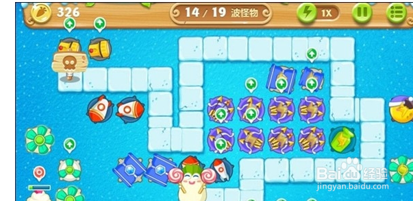 保卫萝卜2 极地 第91关 金水晶萝卜攻略