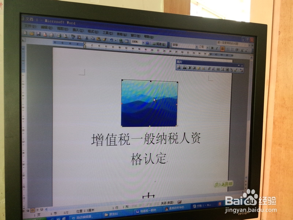 怎样在word文档中插入图片