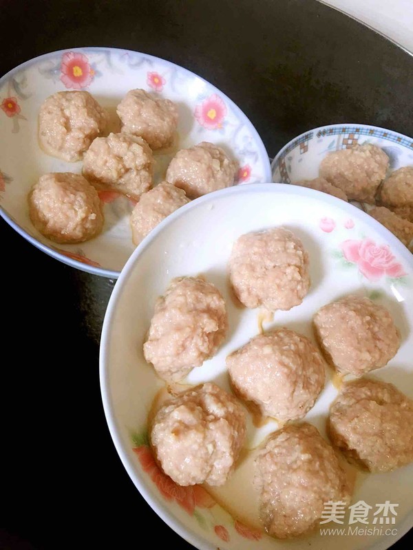 清蒸手工肉丸
