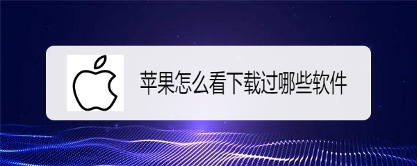 苹果怎么看下载过哪些软件
