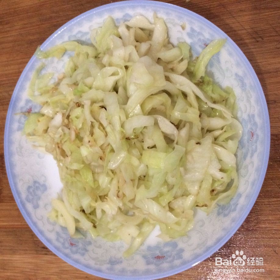 蒜香包菜丝的做法