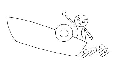 乘风破浪简笔画