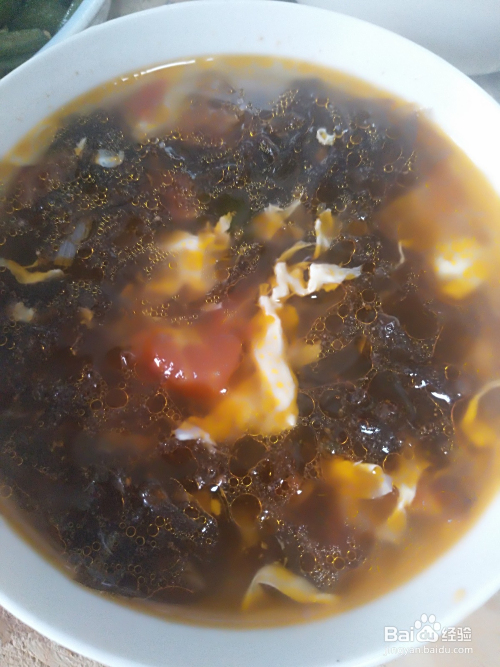 西红柿紫菜蛋花汤的做法