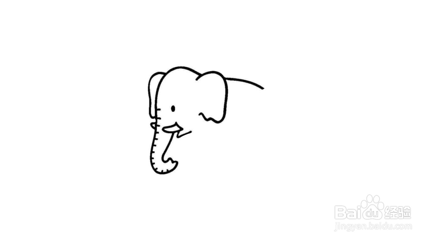 大象简笔画画法教程