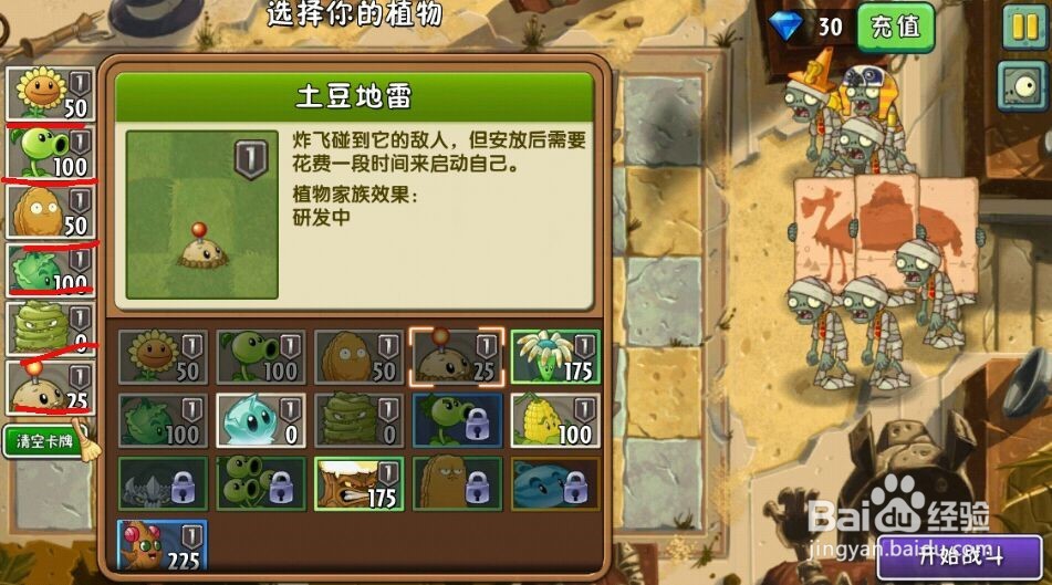 怎么玩植物大战僵尸2神秘埃及第5天