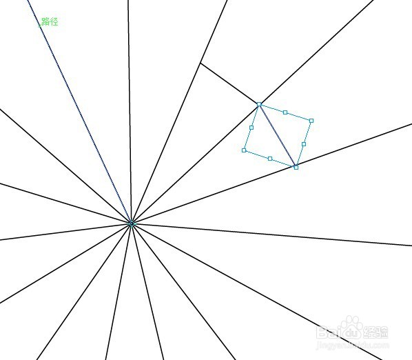 ai如何绘制一个蜘蛛网的方法