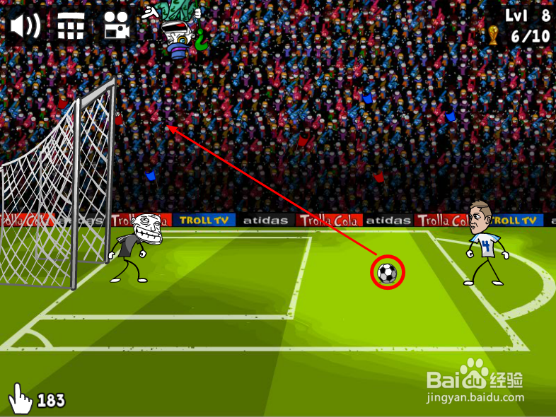 “史上最贱小游戏之足球”攻略