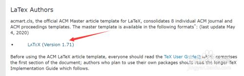 如何下载acm Proceedings Template Latex 百度经验