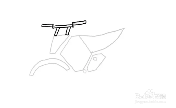 如何画山地摩托车