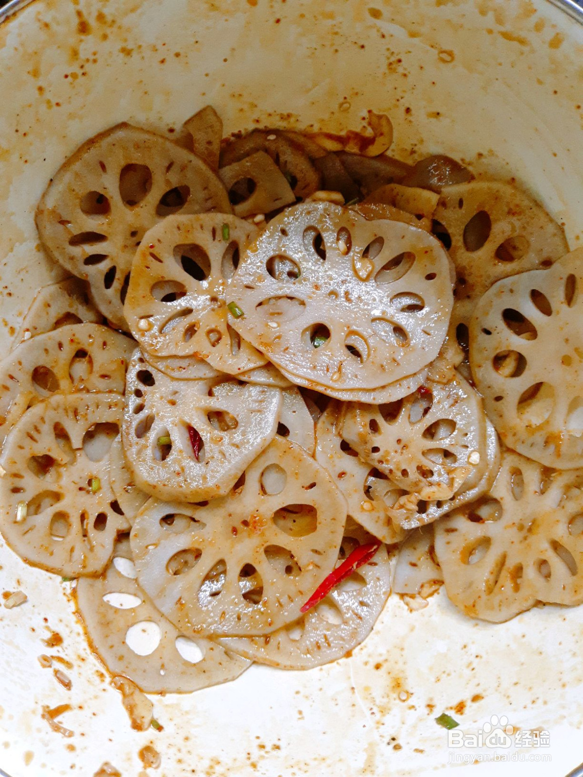 凉拌藕片的做法