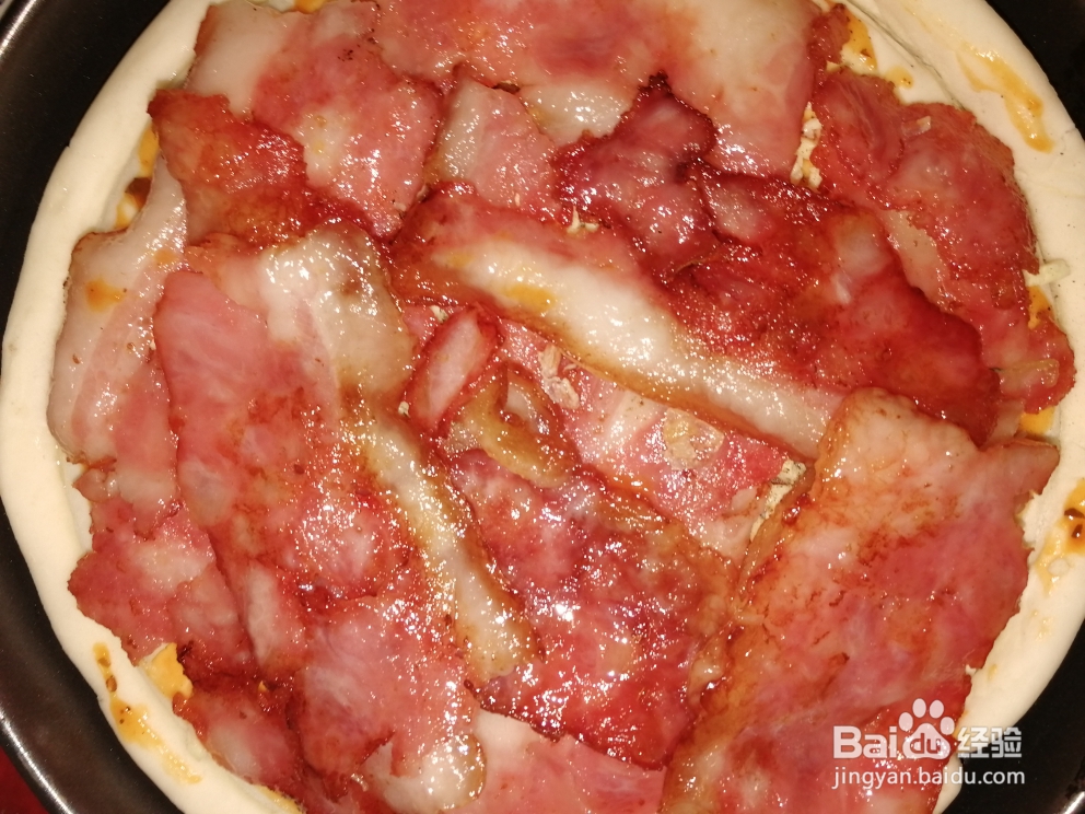 在家也能做的虾仁培根披萨