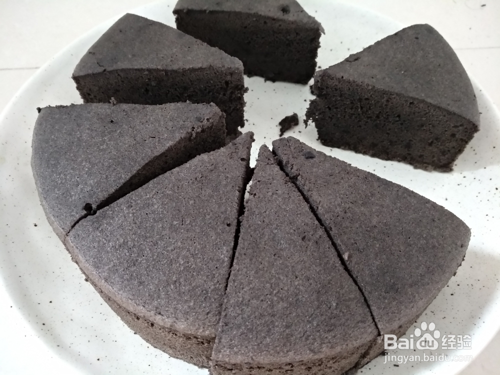赞不绝口的黑芝麻黑米糕