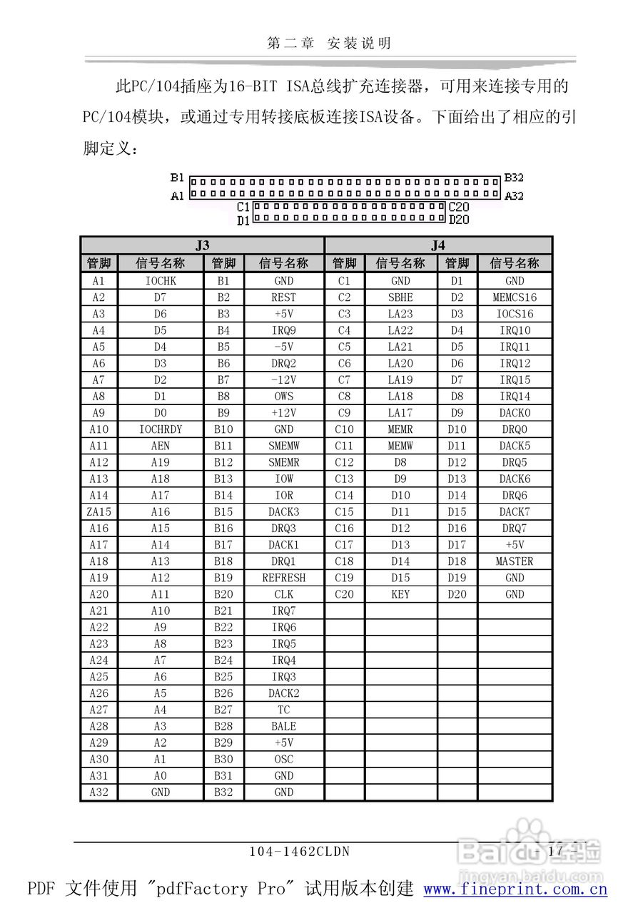 研祥104-1462CLDN工业级CPU板卡说明书:[3]