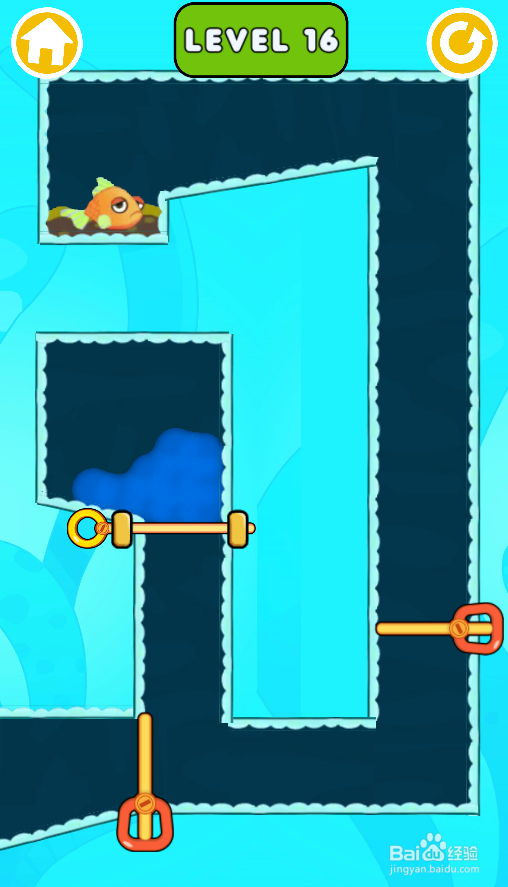 Fish Rescue Pull The Pin的Level 16怎样过关