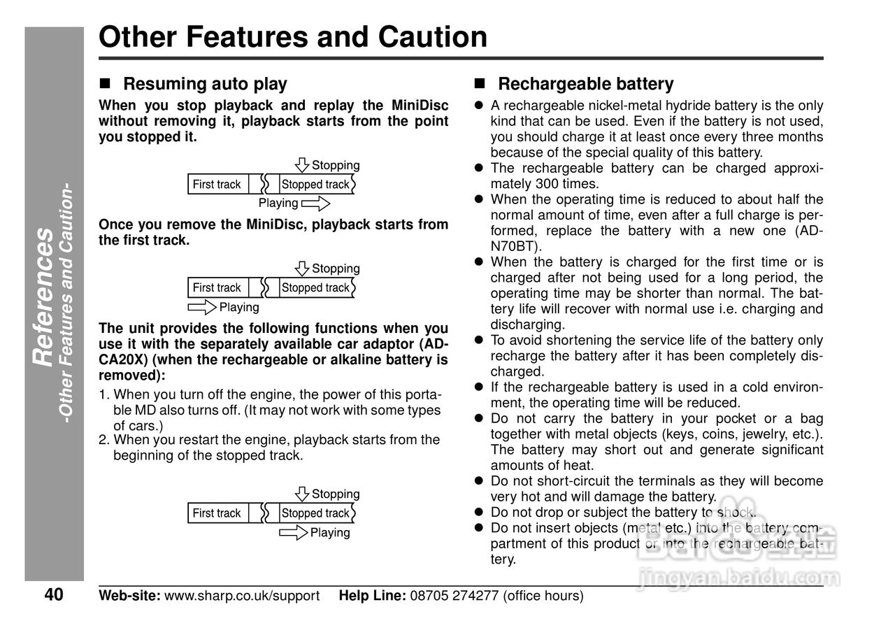 夏普MD-MT80H数码影音使用说明书:[4]