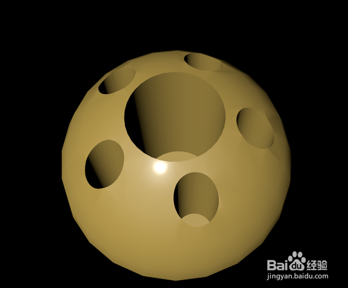 C4D三维建模(圆形笔筒)