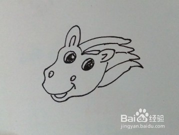 简笔画：一匹可爱的小马