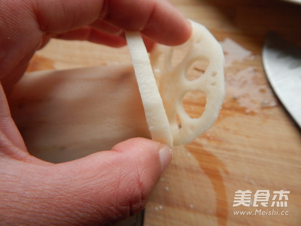 炸藕盒的家常做法