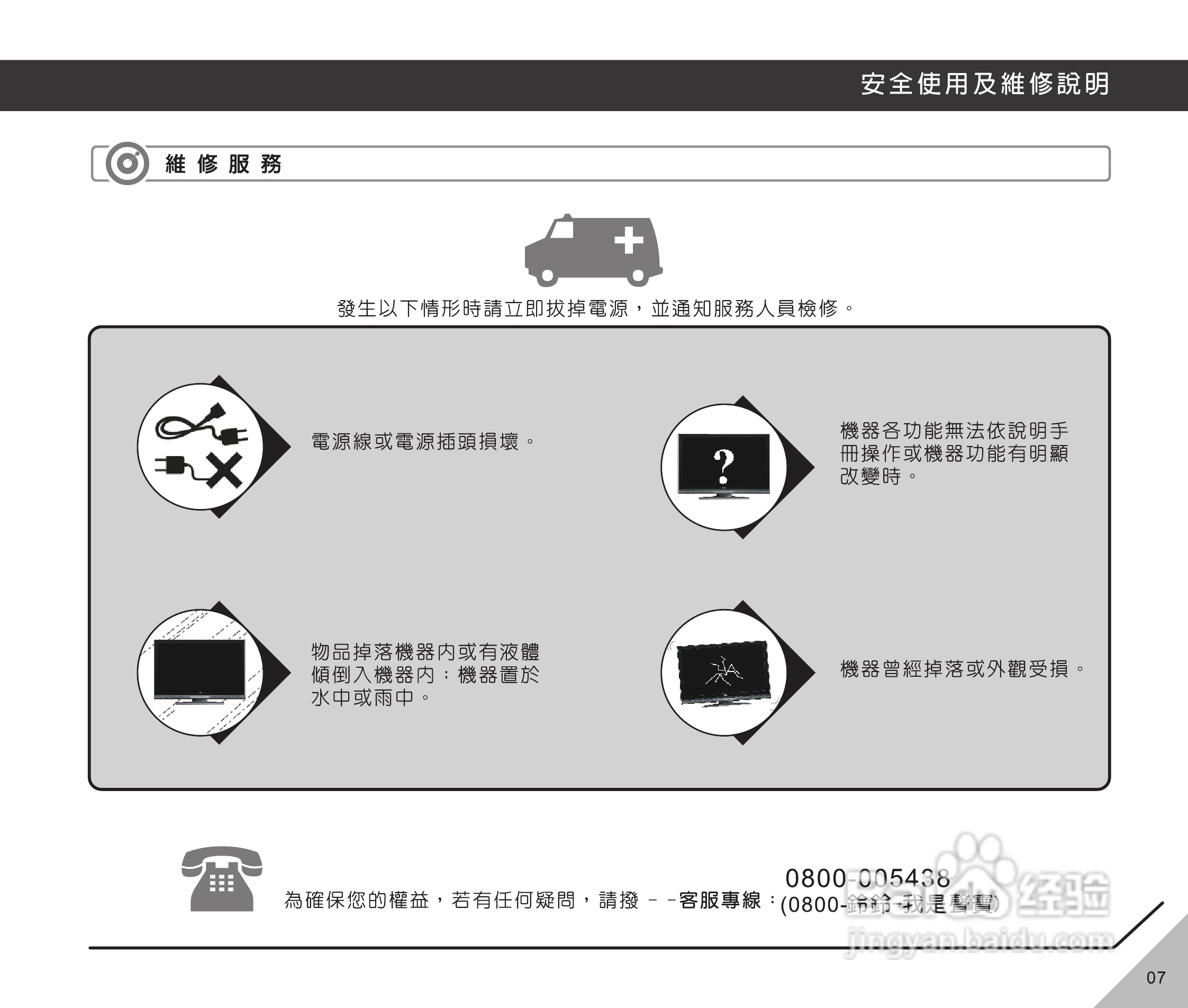 声宝LM-32V115型多媒体液晶显示器说明书:[1]